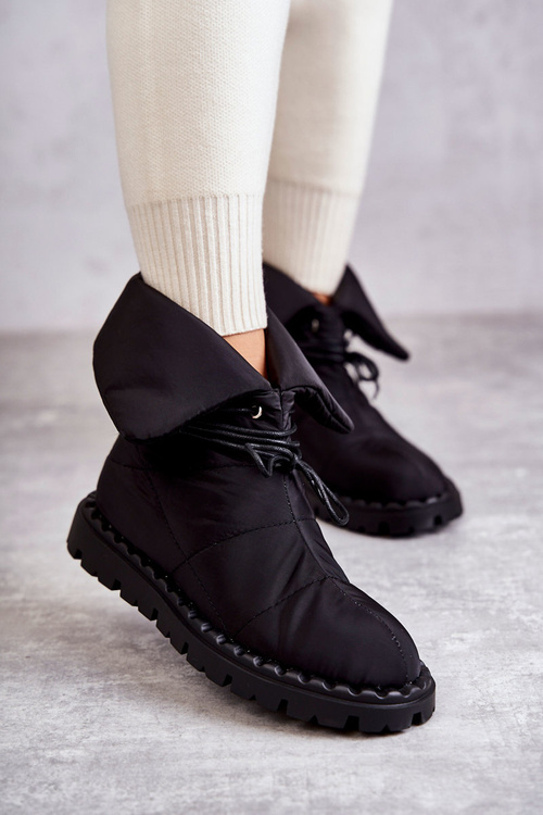 Women's insulated boots Black Emelie