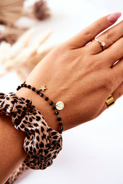 Pendant Bracelet Star Gold-Black Vickey