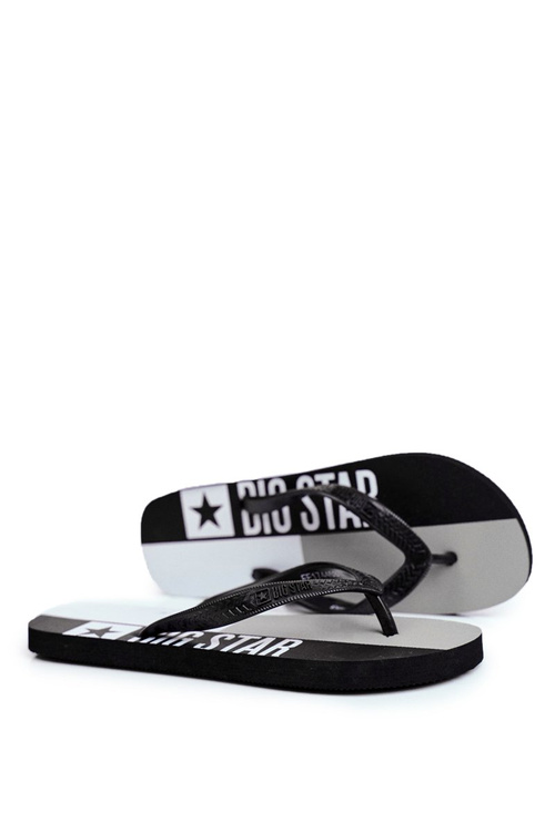 Men's Slides Flip flops Big Star Black FF274A453