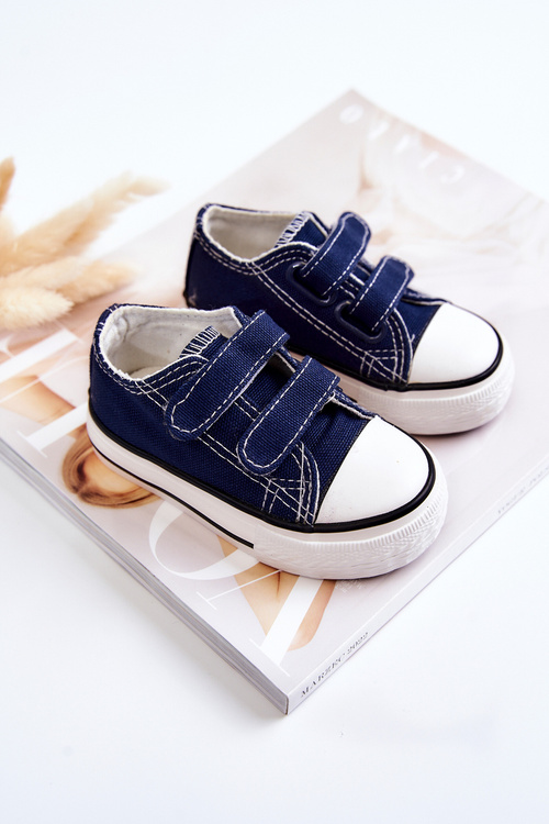 Children's Sneakers With Velcro Navy Bernie