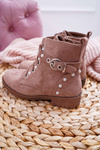 Youth Khaki Pearl Boots Nargos