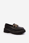 Black Women's Loafers with Decoration Gargi