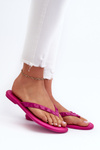 Flat Elastic Women's Flip-Flops ZAXY JJ285252 Fuchsia