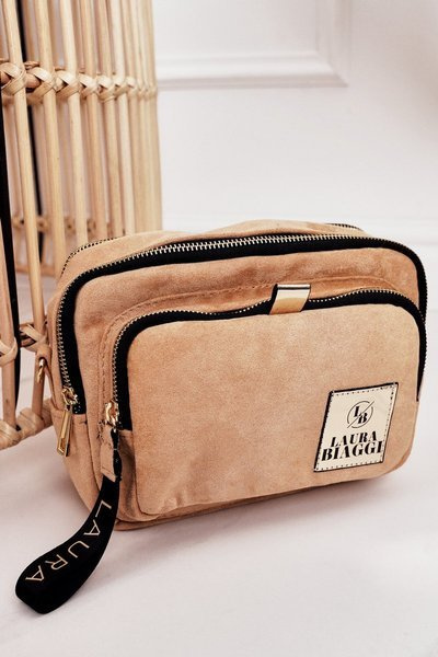 Women's Messenger Bag Trunk Purse LAURA BIAGGI Beige