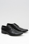 Men's Black Willy Visiting Half Shoes