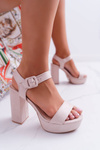 Women's Platform Stiletto Sandals Beige LaMondes