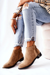 Women's boots suede Beige Numbero