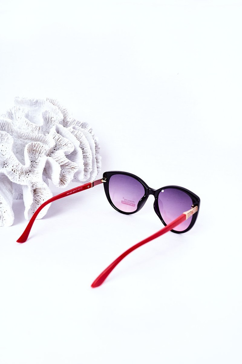 Women's Sunglasses Black-Red Ombre