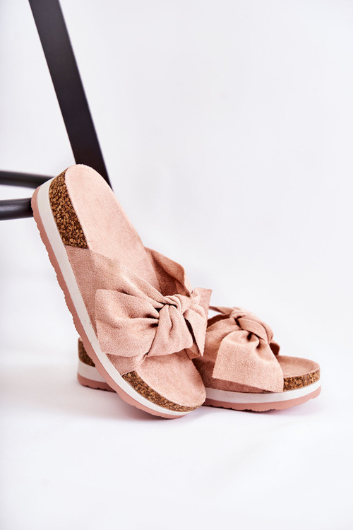 Slippers On A Platform Pink So Comfy