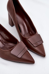 Heels With Decoration Brown Celira