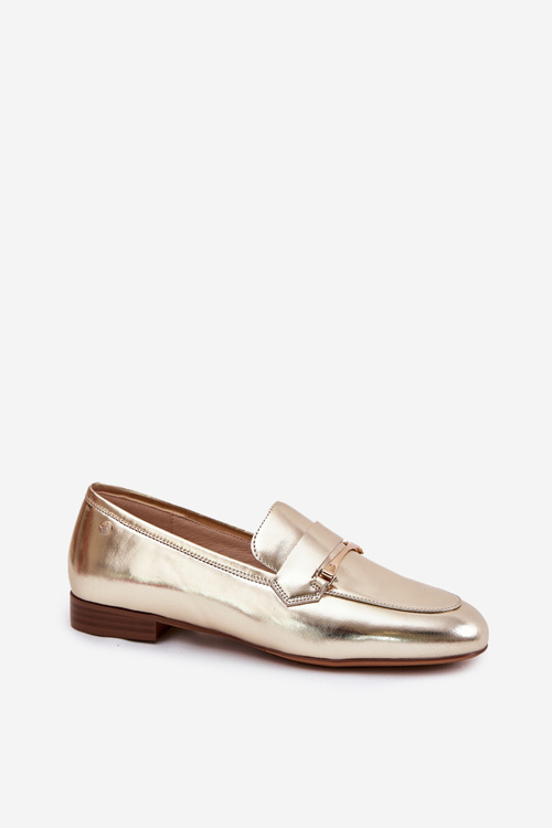 Leather Loafers Ladies Maciejka K6809-25 Gold