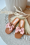 Women's Pink Bow Slides Rivarina