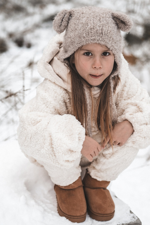 Children's Snow Boots Insulated Camel Nallita