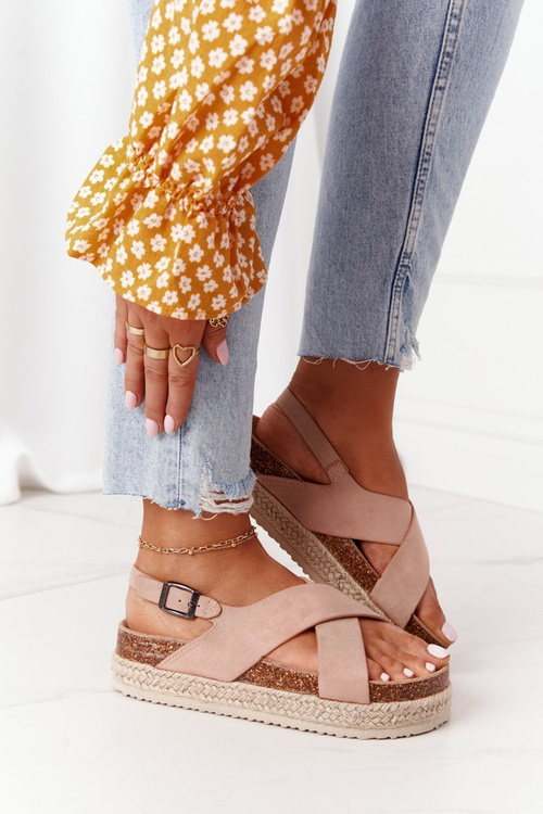 Sandals On The Cork Platform Big Star FF274A130 Beige