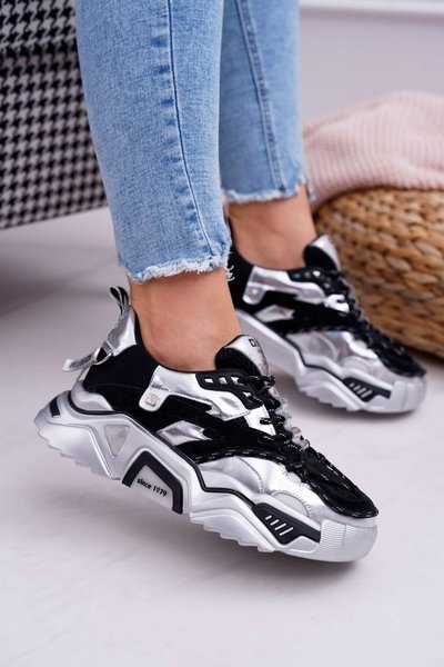 Women's Sports Shoes Big Star by Daniel Lopez Black Silver FF274A527