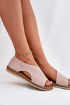 Ladies leather sandals Artiker 46C1018 Light pink