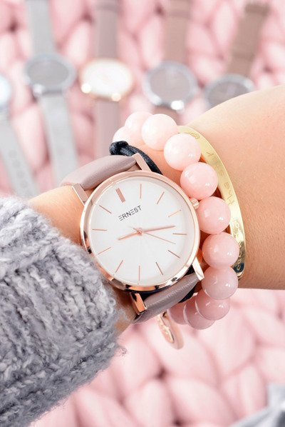 Leather Brown Women's Ernest Analog Watch