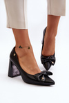 Black Bow Pump Heels by Ariemessa
