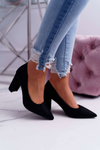 Women's Stiletto pumps Suede Black Eriela