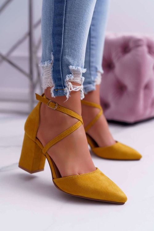 Women's Stiletto pumps Yellow Traffic