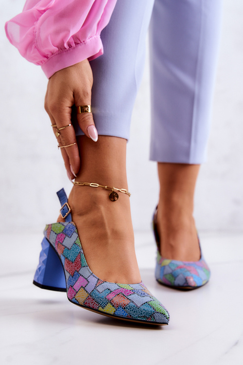 Leather Pumps On A Bar Maciejka 05427-06 Multicolor