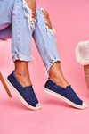 Classic Women's Espadrilles Navy Blue Flaure