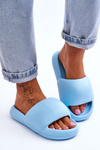 Women's Lightweight Foam Platform Slippers Blue Milton