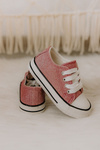 Children's Sneakers Tied Pink Wella