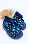Buty Papcie Befado Dinozaury 110N464 Niebieskie