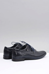 Navy Blue Leather Elegant Massimiliano Half Boots