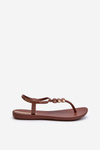 Sandały Japonki Damskie Płaskie Brązowe 83507 Ipanema Class Blown Up Sandal Fem