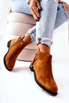 Women's boots suede Camel Numbero