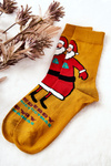 Men's Socks Santa Claus Yellow
