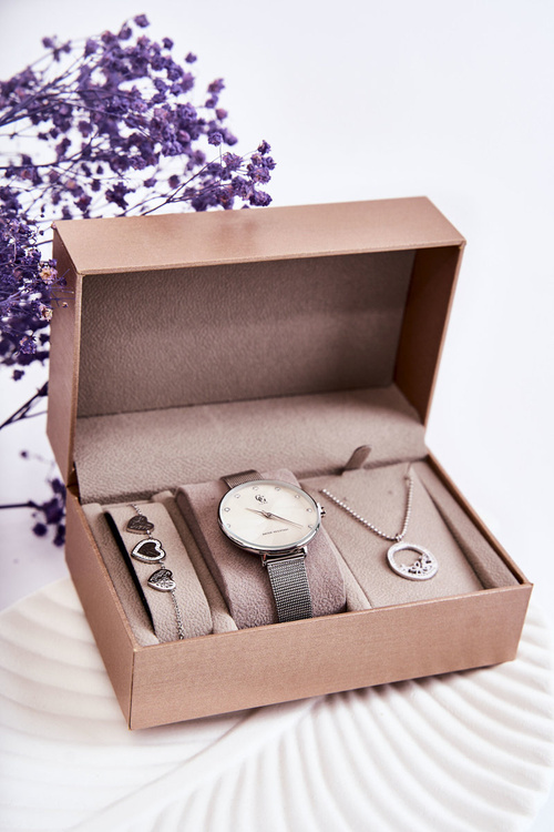 Set of watch and jewelry GG Luxe Silver