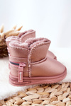 Children's Snow Boots Pink Frosty