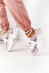 Women's Sports Shoes Sneakers White-Pink Infinity