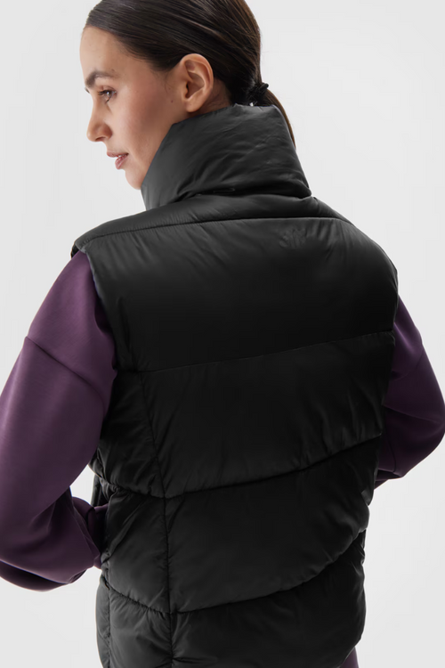 Padded Sleeveless Jacket With Synthetic Filling Black 4F 4FWAW24TVJAF140-20S