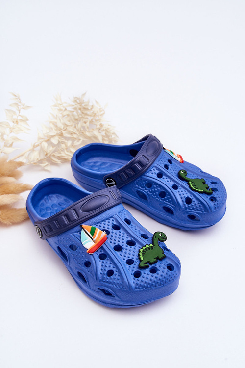 Children's Foam Lightweight Crocs Sandals Blue Sweets