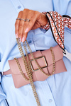 Small Purse Kidney Bag 2in1 Bruno Rossi Pink