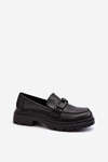 Women's Genuine Leather Moccasins Black Imbleria