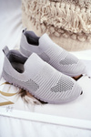 Children's Sport Slip-On Shoes Grey Bobi