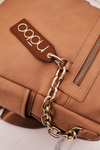 Women's Leather Backpack NOBO NBAG-K1800 Beige