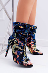 Women's Heeled Boots Elegant with Iridescent Sequins Harley