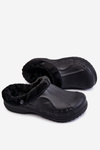 Men's Warm Crocs Slides Black Calmo