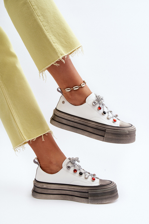 Women's Platform Sneakers GOE NN2N4054 White