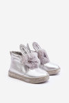 Children's Snow Boots with Zip Silver Mothia