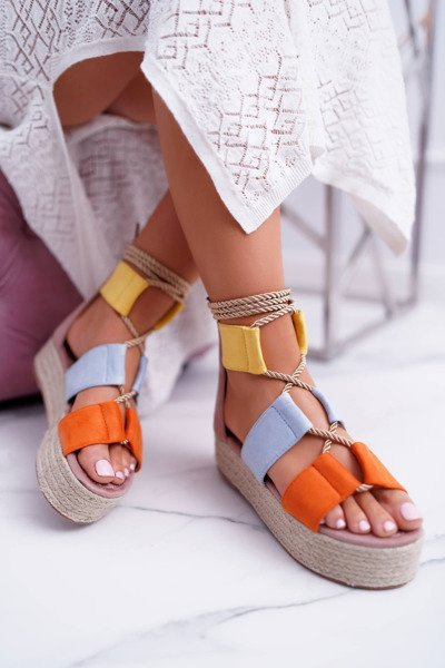 Women's Multicolored Platform Sandals Espadrilles Manado