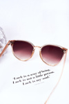 Sunglasses With A Fly Beige Ombre