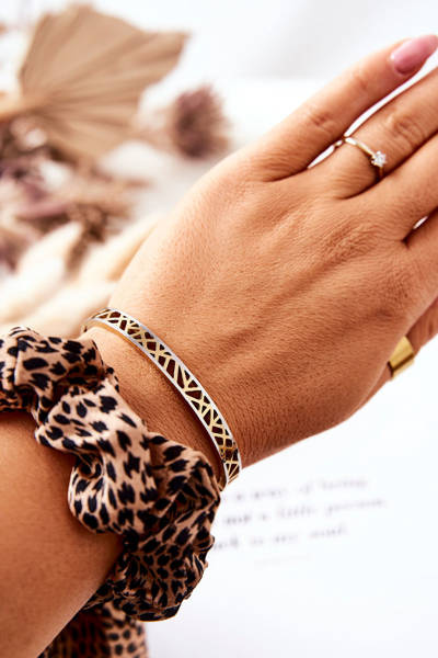 Steel Clasp Bracelet Gold Mannie