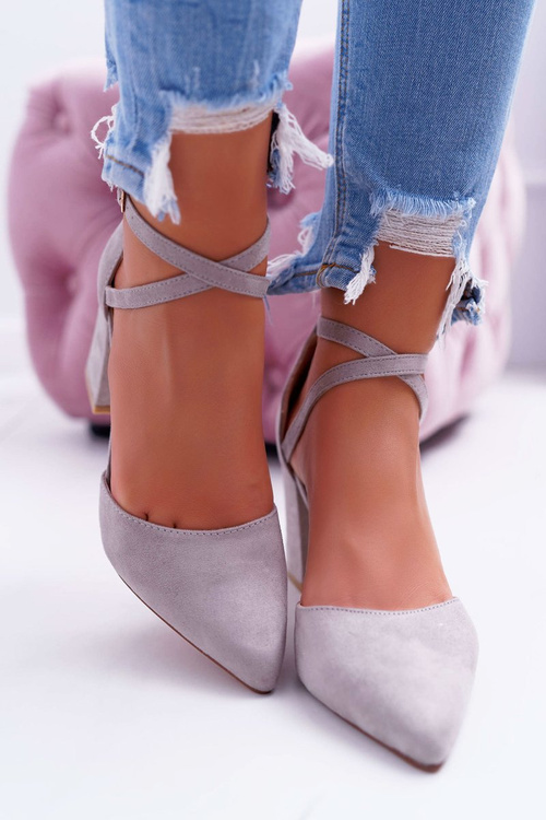 Women's Stiletto pumps Grey Traffic